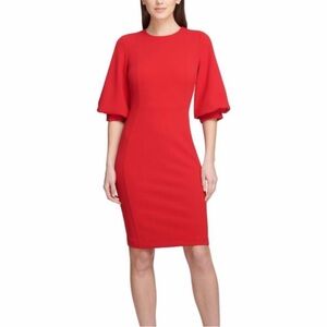 Red DKNY dress